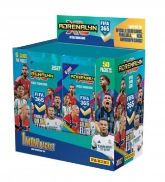 Fifa 365 2027 Panini Adrenalyn XL Box 50 saszetek 300 kart