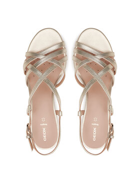 Zlaté dámské sandály Geox Virnilisa 65 S