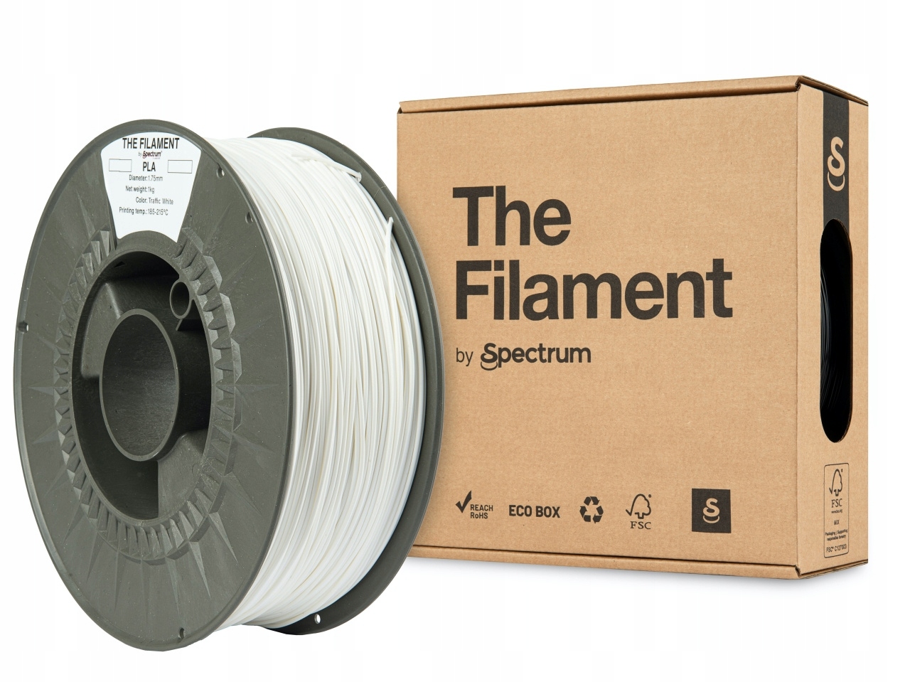 Filament PLA Spectrum Filaments 1,75 mm 1000 g biały