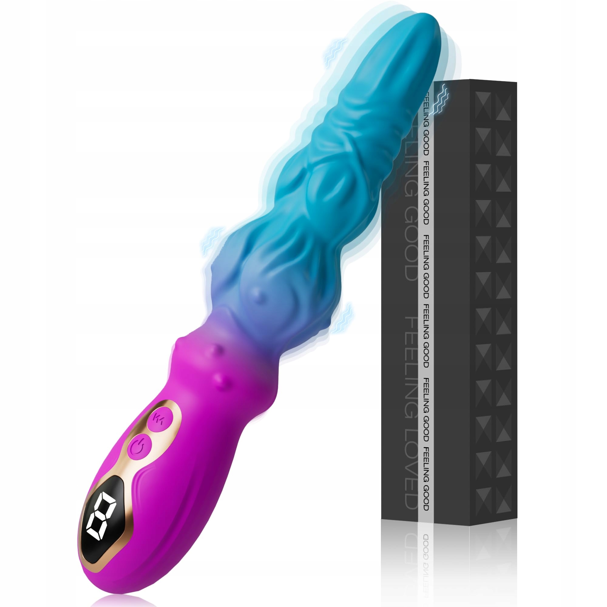 MONSTER Wibrator Dildo 24cm Dla Kobiet i Mężczyzn Stymulacja G i Prostaty — miniatura 8