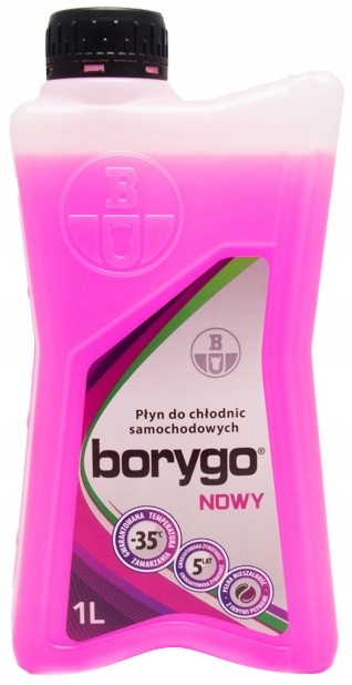 

Borygo Nowy new Płyn Do Chłodnic Różowy pink 1L