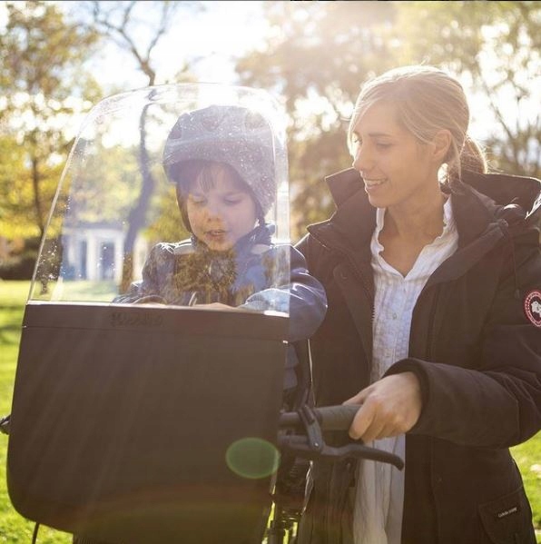FOTELIK ROWEROWY EXCLUSIVE MINI PLUS GREY + SZYBA Kolor dominujący szary