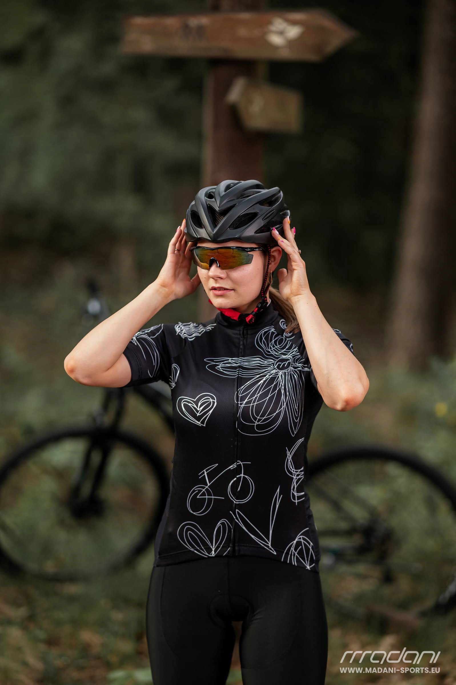 Madani: koszulka rowerowa damska ELIF, r. M Rękaw krótki rękaw