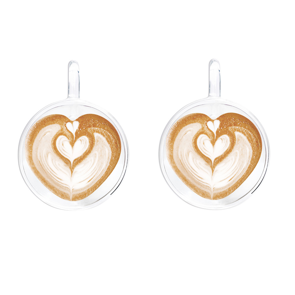 

Szklanki podwójnymi ściankami szklane 250 ml 2 szt