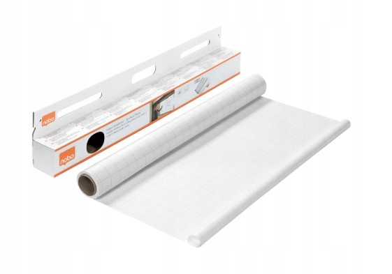 Folia Nobo Instant suchościeralno 60x80 cm biała rolka 25 arkuszy kratka
