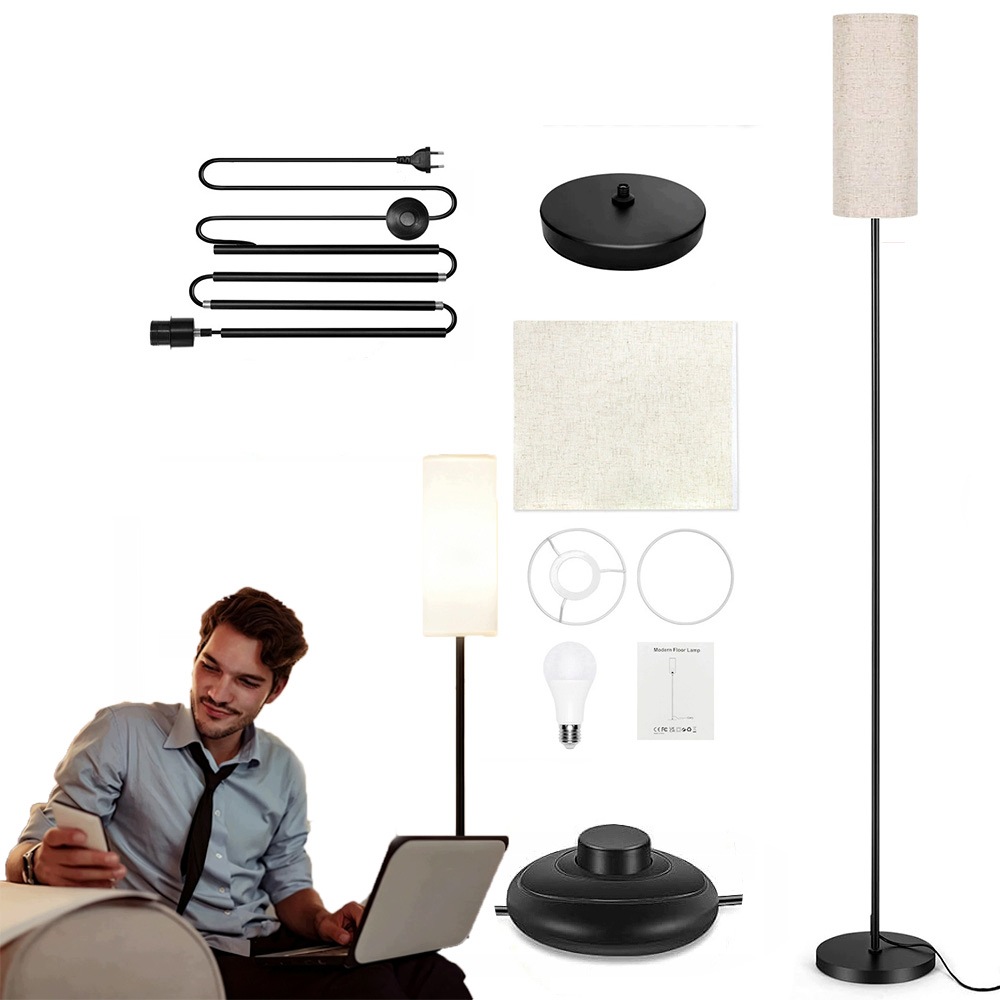 Stojací podlahová lampa 158 cm pro čtení