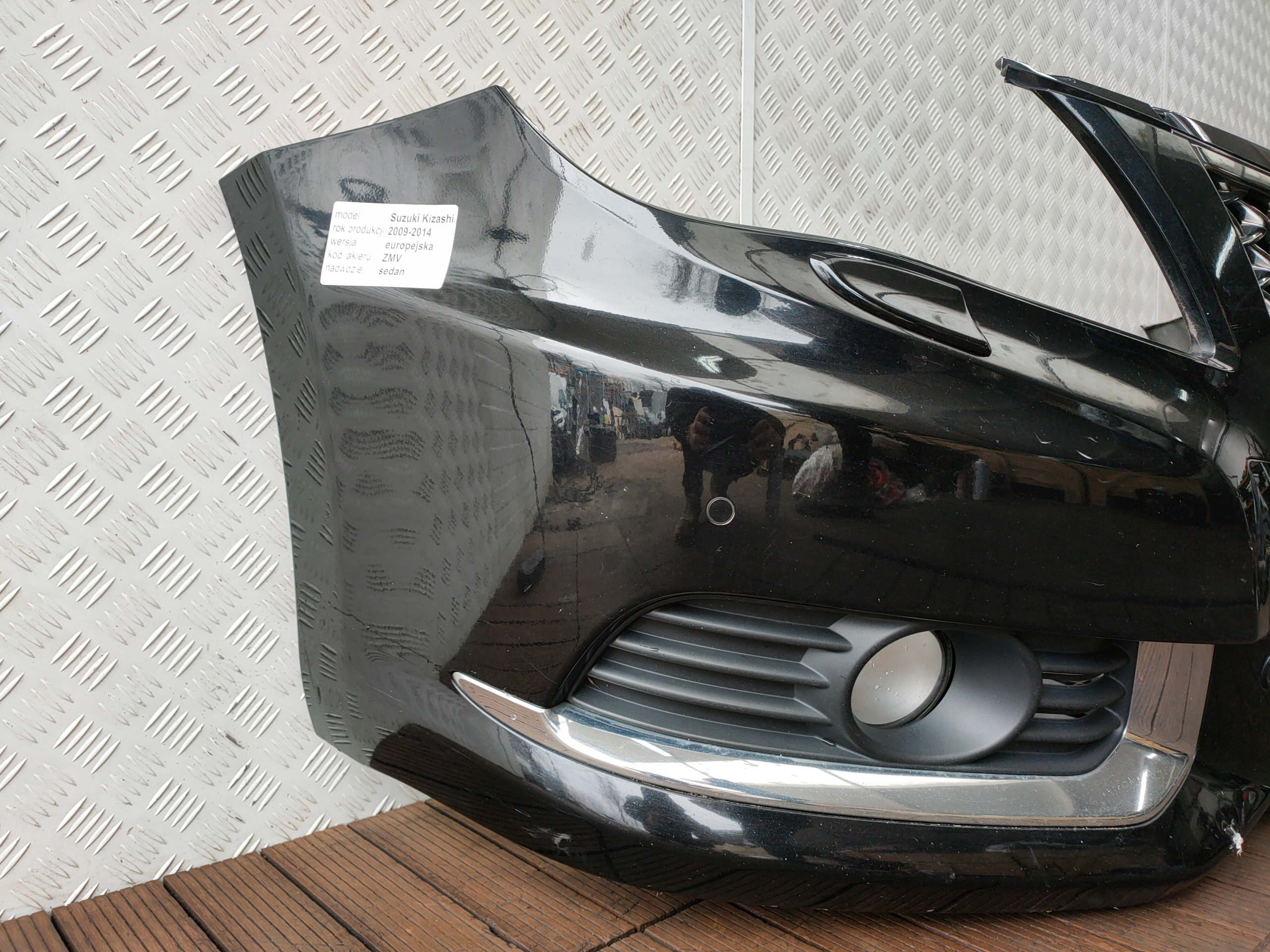 SUZUKI KIZASHI 09-14 front bumper complete PDC washers grill colour ZMV