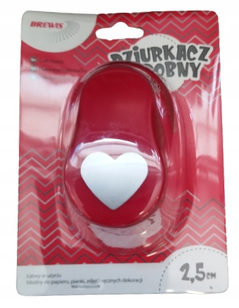 DZIURKACZ DEKORACYJNY SERCE 2,5cm BREWIS D25-05