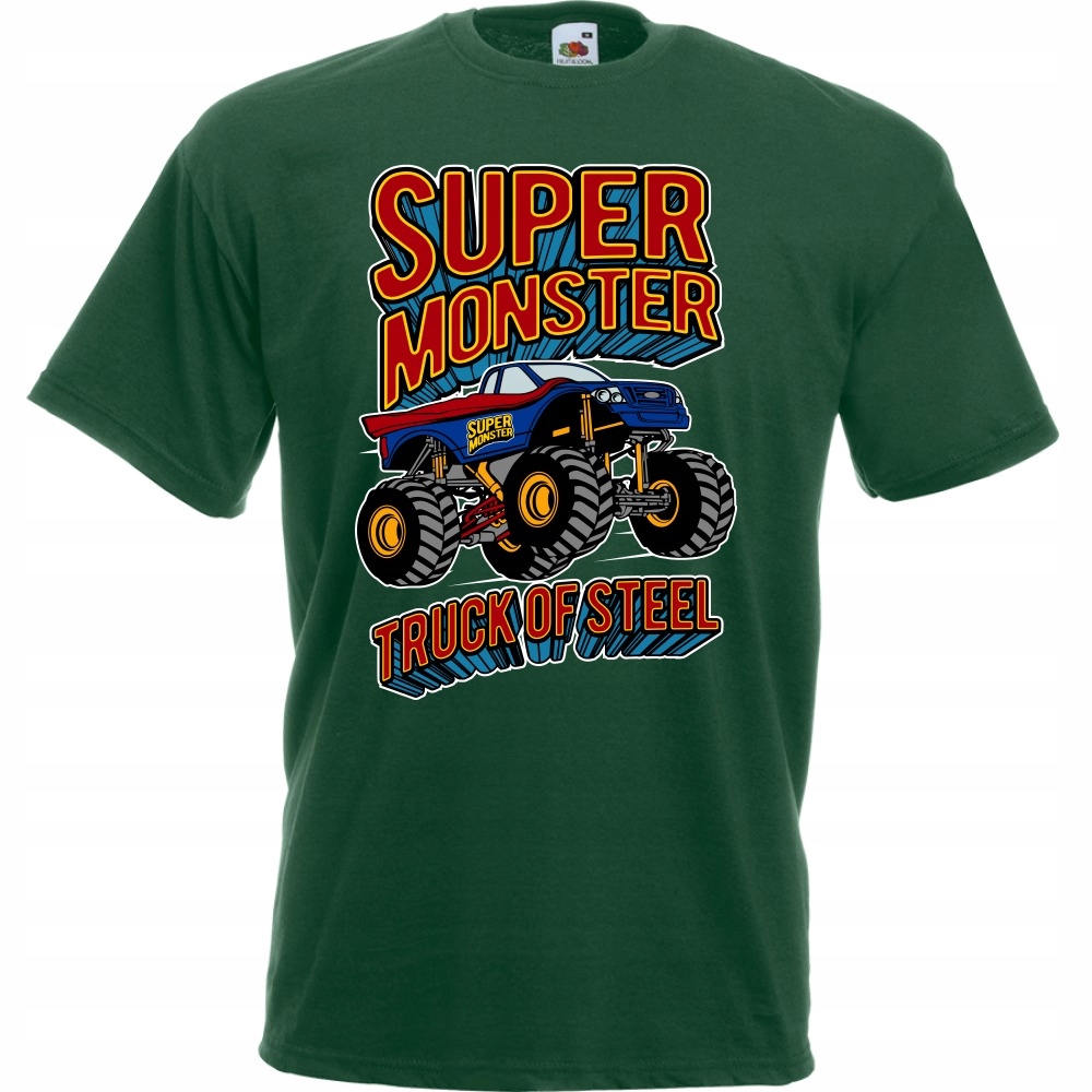 

Koszulka monster truck super samochód S butelkowa
