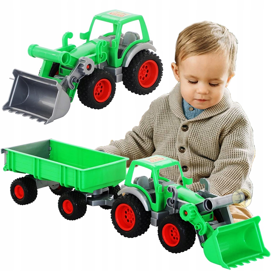 

Wader Polesie Traktor Farmer ładowarka z przyczepą