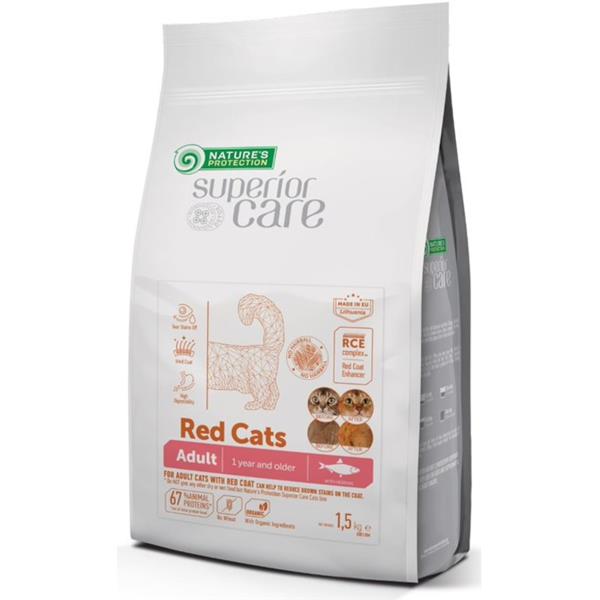 Levně Nature's Protection Cat Dry Superior Care Red Adult Gf Herring 1,5 kg