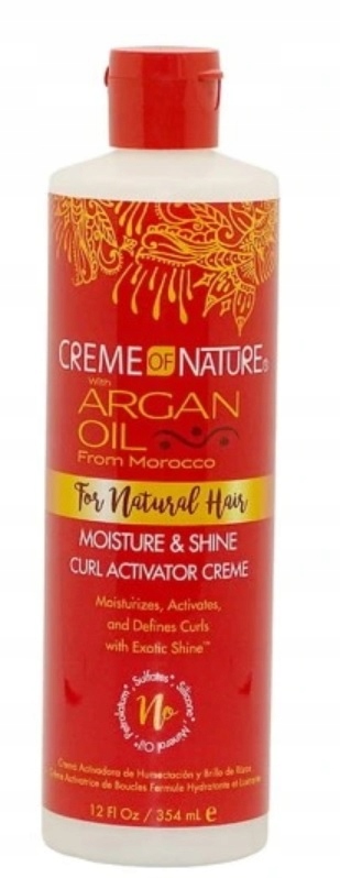 Creme of nature aktywator skrętu loków argan 354ml