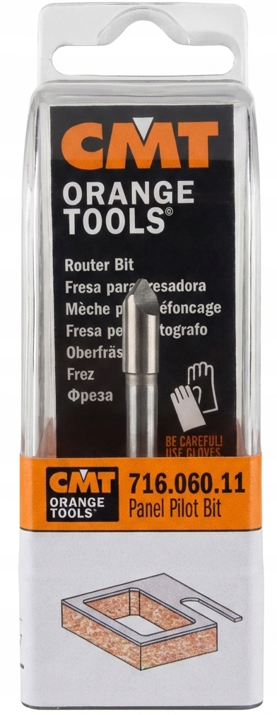 Fréza na vyřezávání otvorů Hm 6x19 mm, stopka 6 mm