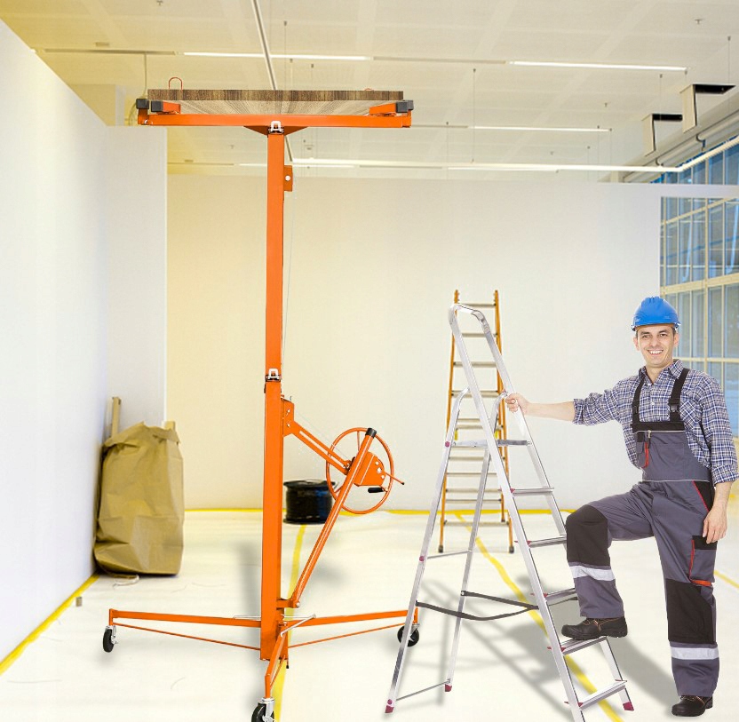 PODNOŚNIK DO PŁYT GIPSOWYCH GK DO REGIPSU OSB STOJAK GIPSOWO-KARTONOWYCH GK Maksymalne obciążenie 40 kg