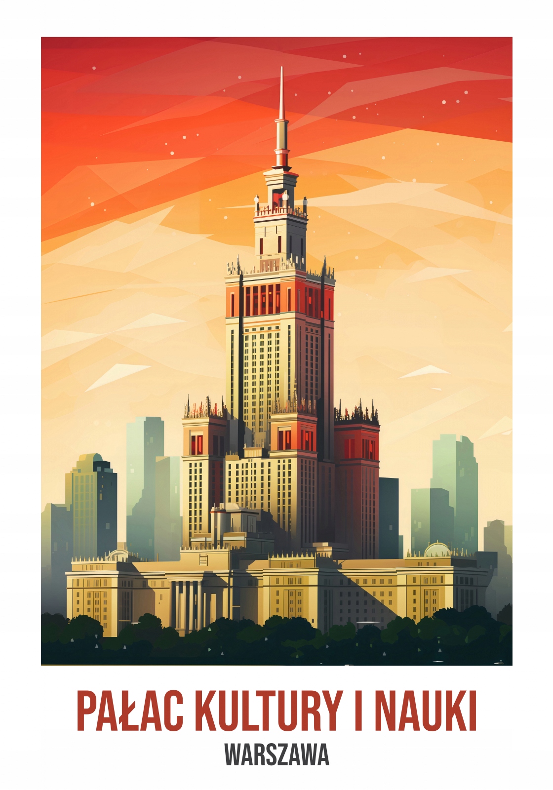 Plakát 70x100 cm Palác kultury a vědy