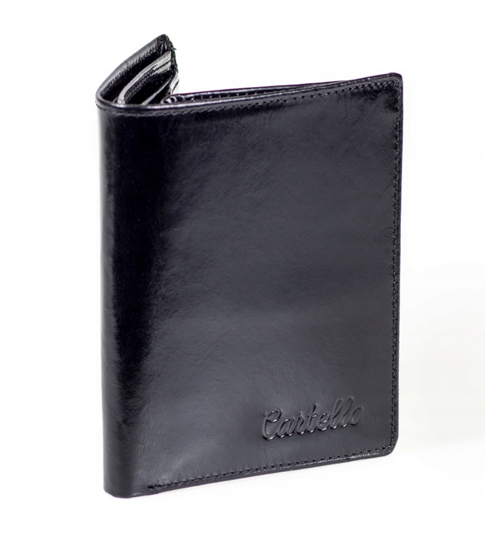 

Skórzany czarny Portfel męski Cartello M210-1