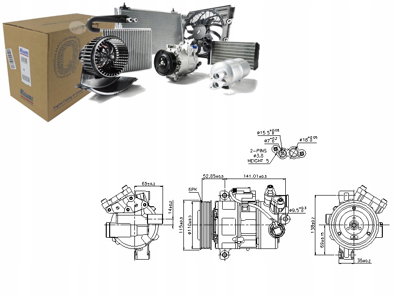 NIS89086 Kompresor Klimatizace Bmw 1 (E81), 1 (E8 Asistent řidiče #33