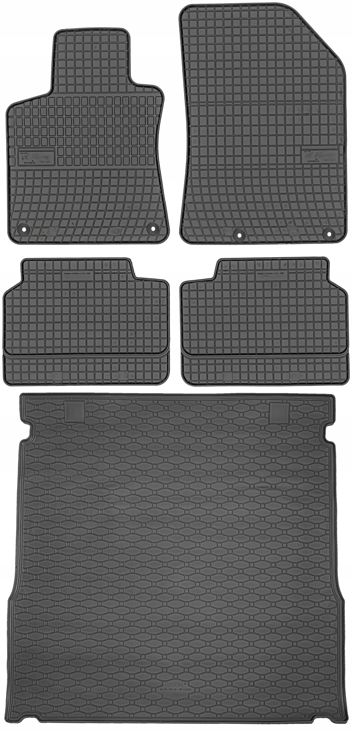 Peugeot 308 II Sw od roku 06.2014-11.2021 Sada Koberce batožinový priestor