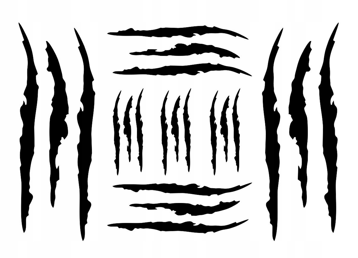 

Naklejki maskujące Pazury zadrapania rysy zestaw