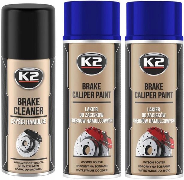 

K2 Lakier Do Zacisków 2x Niebieski Zmywacz