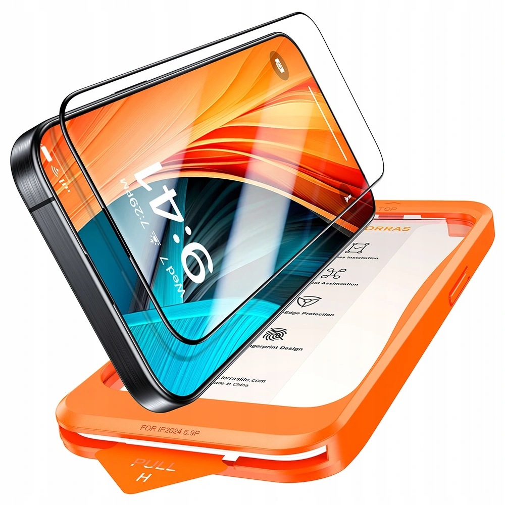 Torras – GlassGo Install Master szkło hartowane do iPhone’a 16 – czarne
