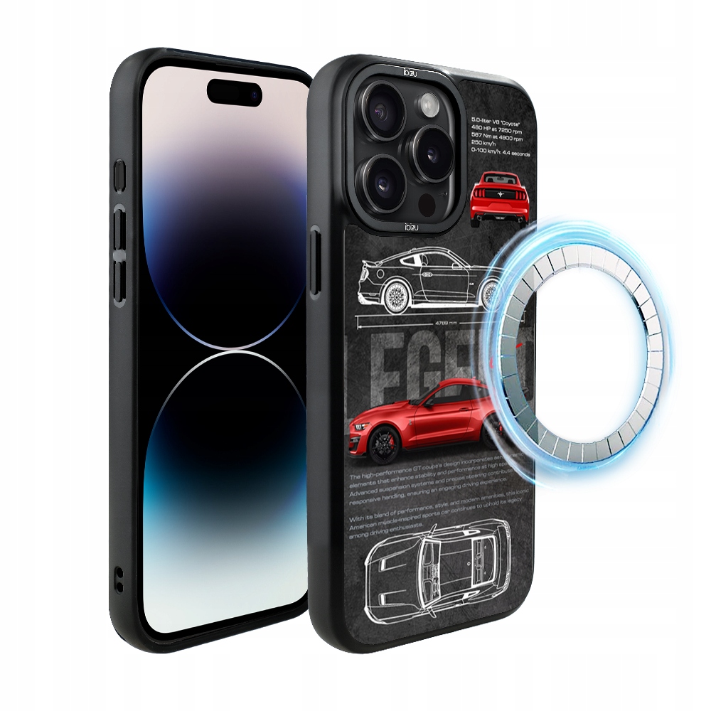 Etui iPhone 14 Pro Max Ibizu DropGuard Matt z MagSafe, Gt V8 “Coyote”