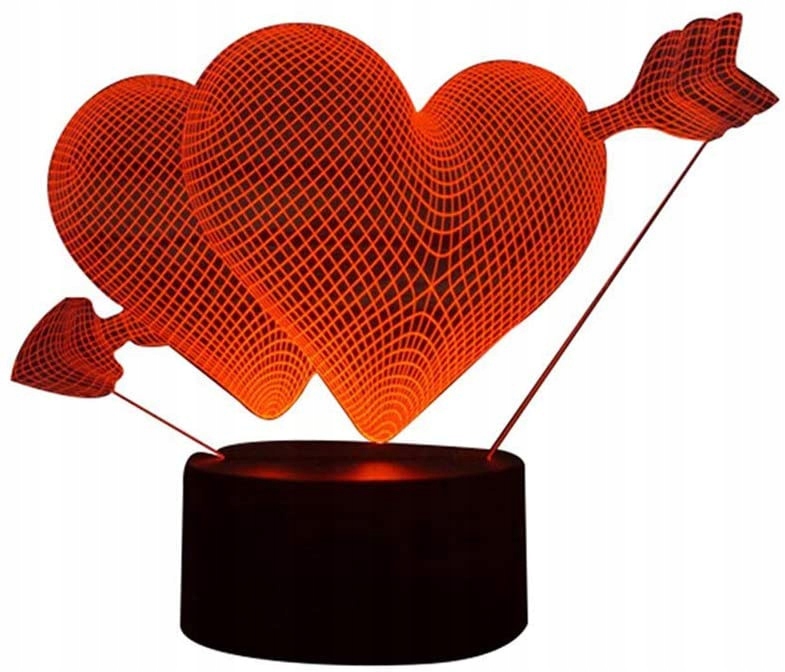 

Lampka Nocna 3D Led Lampa Wielokolorowa