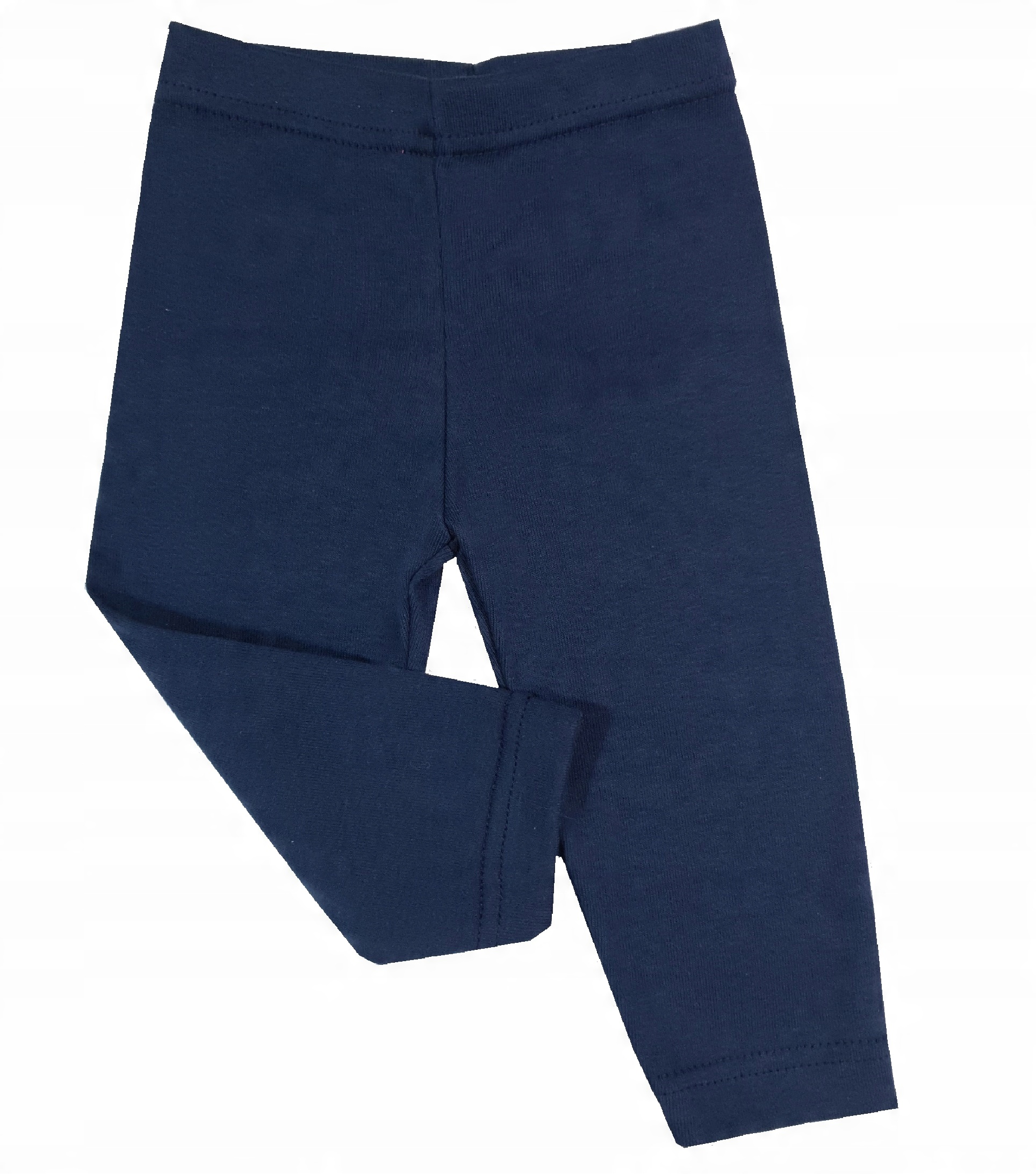 

Gładkie legginsy niemowlęce. Getry. Granat r.80