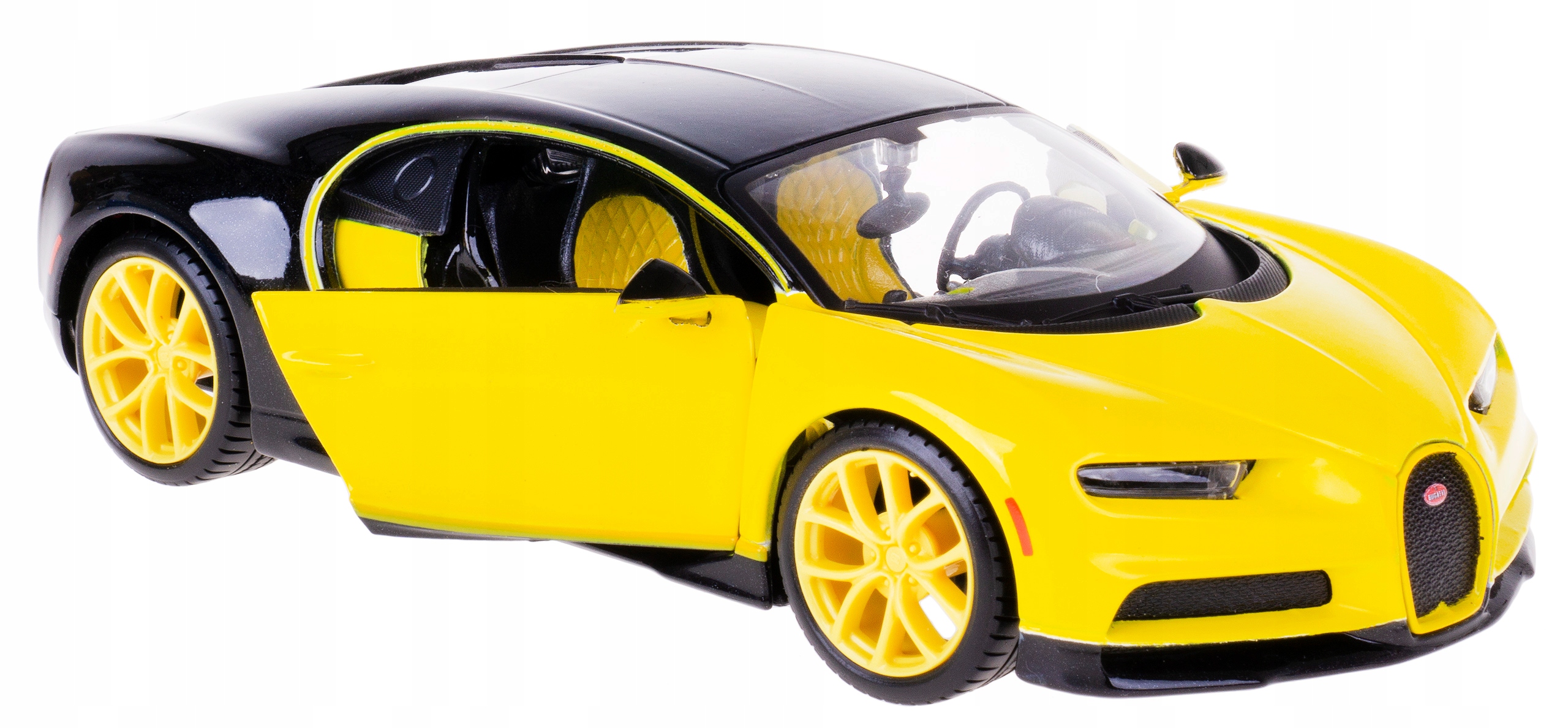 Bugatti Chiron Model Kov Maisto 1:24 Žluto-černý