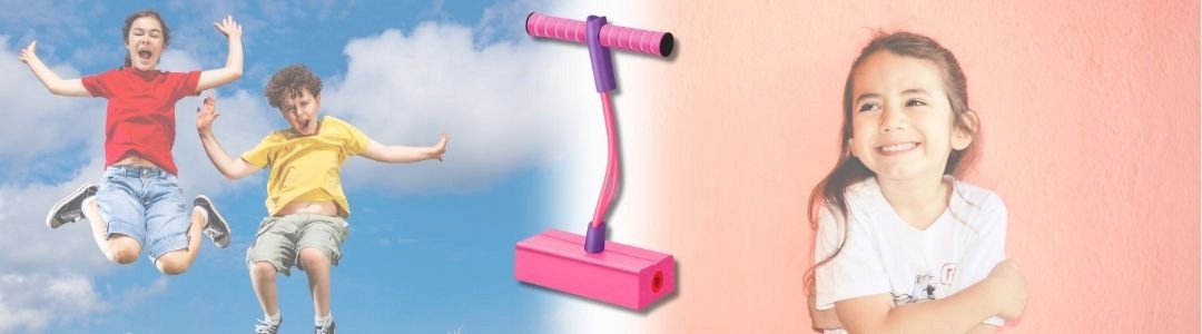 SKOCZEK POGO STICK DRĄŻEK DO SKAKANIA DLA DZIECI ZABAWKA NA DWÓR PREZENT Materiał guma pianka