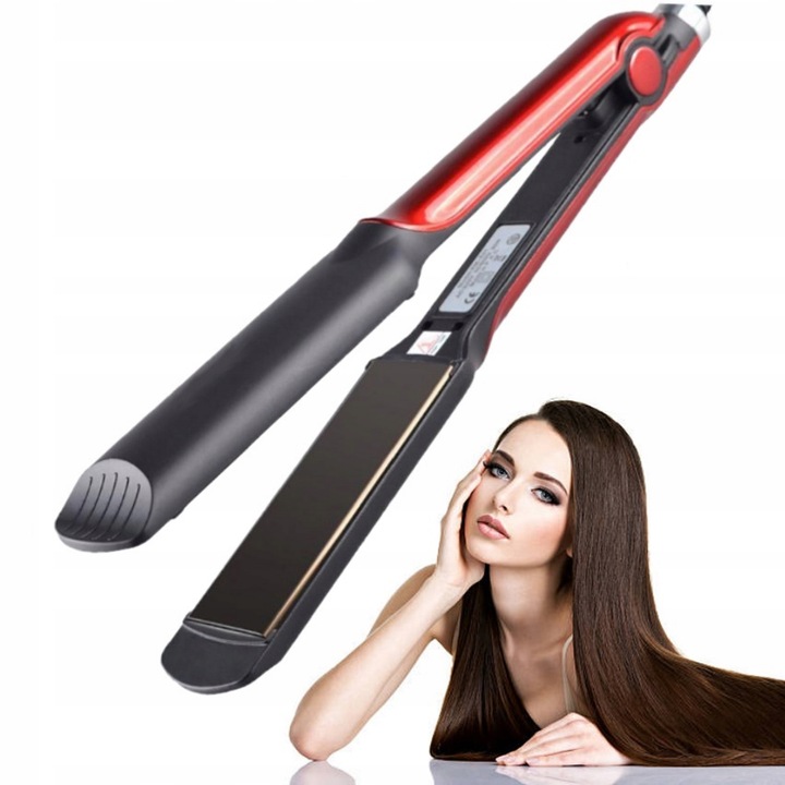 PROFESJONALNA PROSTOWNICA DO WŁOSÓW 2w1 LOKÓWKA Model 2809-GM