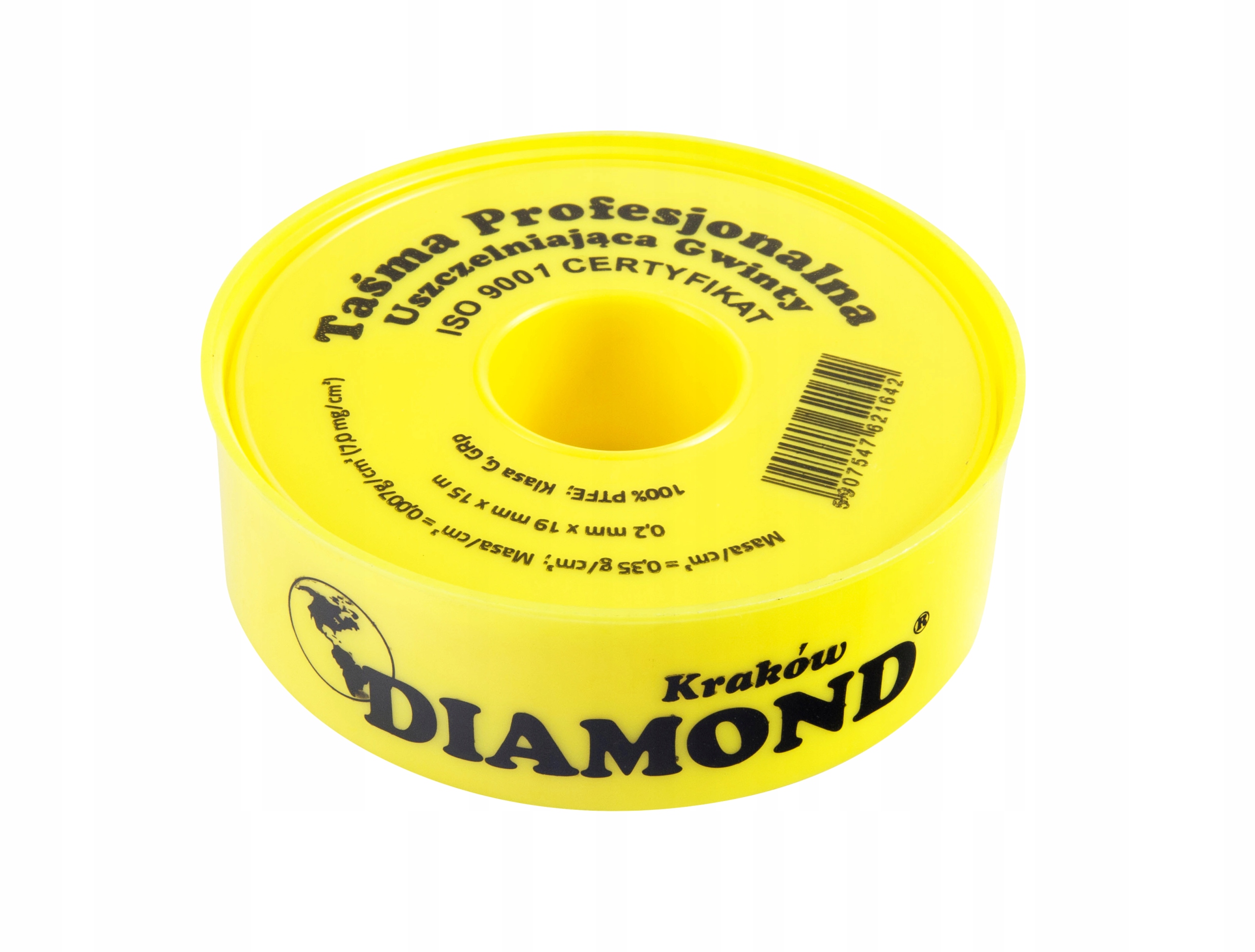 TEFLON TAŚMA USZCZELNIAJĄCA 19 x 15 m x 0,2 mm