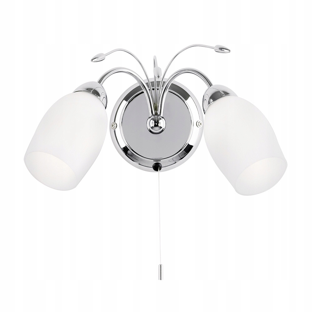 Endon Meadow Nástenná lampa Chrom 2xE14 40W Šnúrková IP20