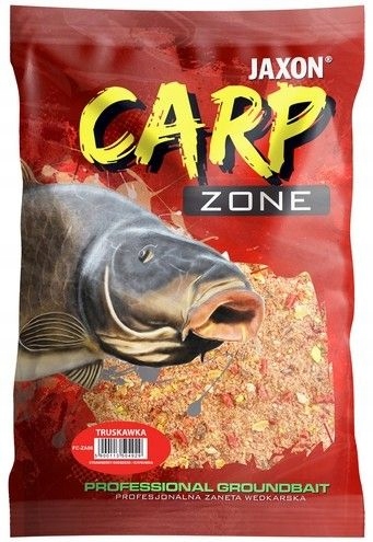 Zanęta Jaxon Carp Zone Truskawka 1kg Gruboziarnist