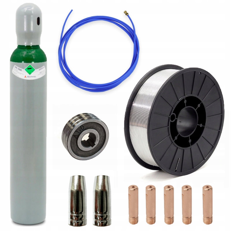 

Komplet do spawania aluminium migomatem-drut 2kg