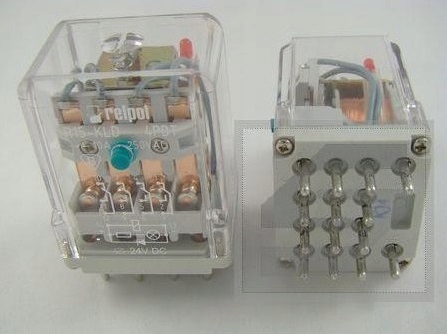 Průmyslové relé R15-1014-23-1024-KLD 10A 4P 24V DC 802173 Relpol