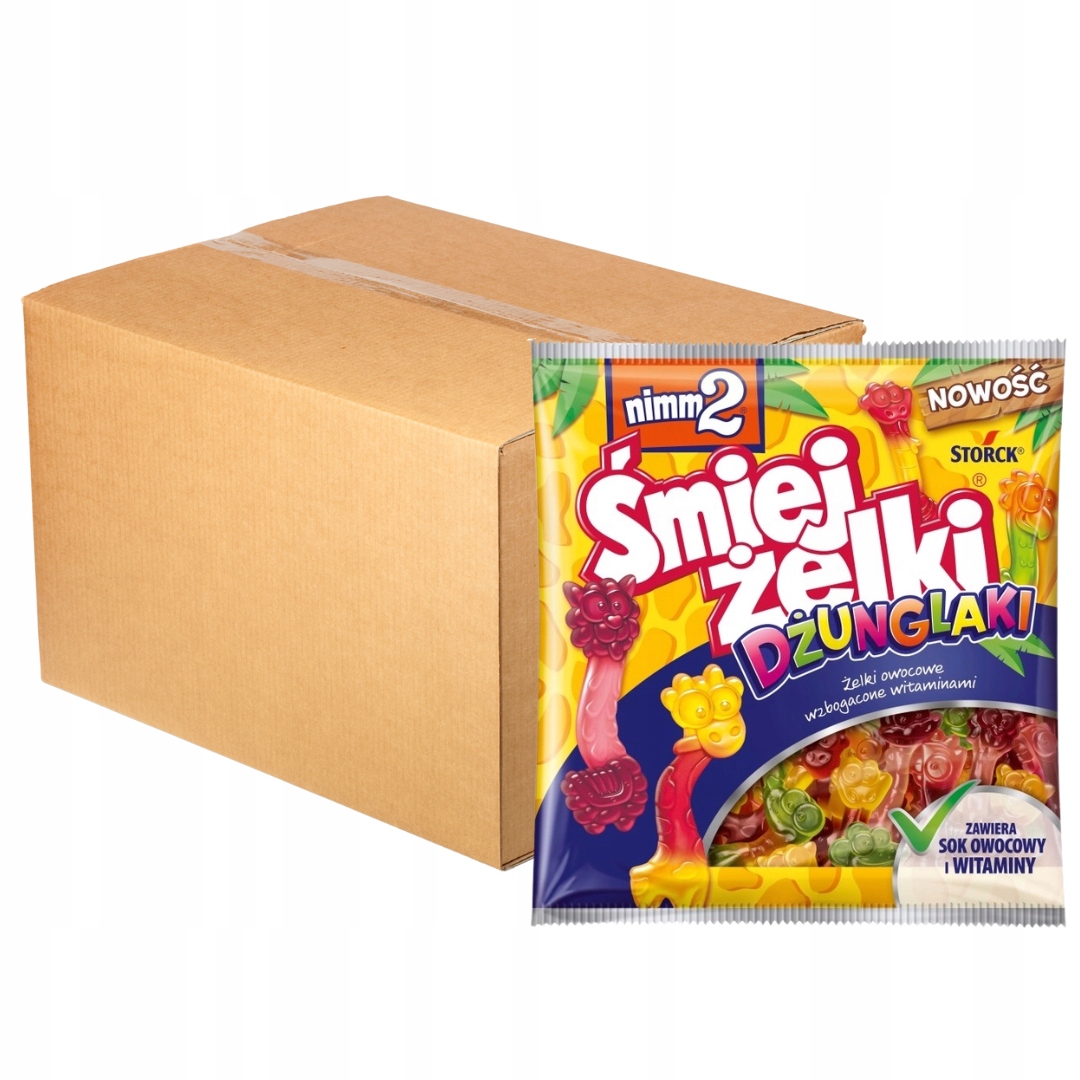 Levně nimm2 Smetánky Džungle Želé Bonbony obohacené o vitamíny 90 g x 24 ks