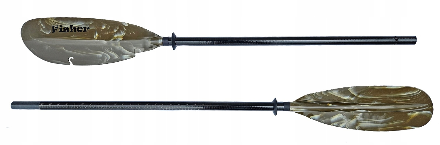 Pádlo Kajakové Skládací 2CZ Rybářské 250 CM Dlouhé Fisher Na Kajak