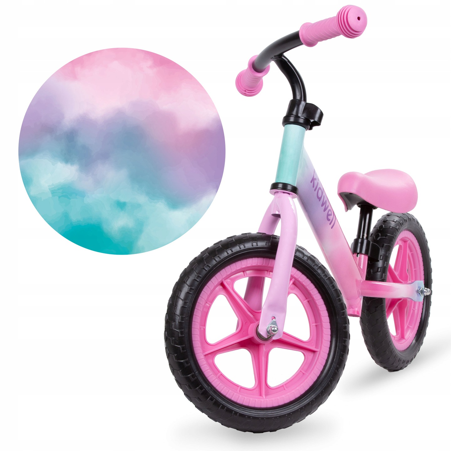

Lekki rowerek biegowy Kidwell Rebel Ombre 12"