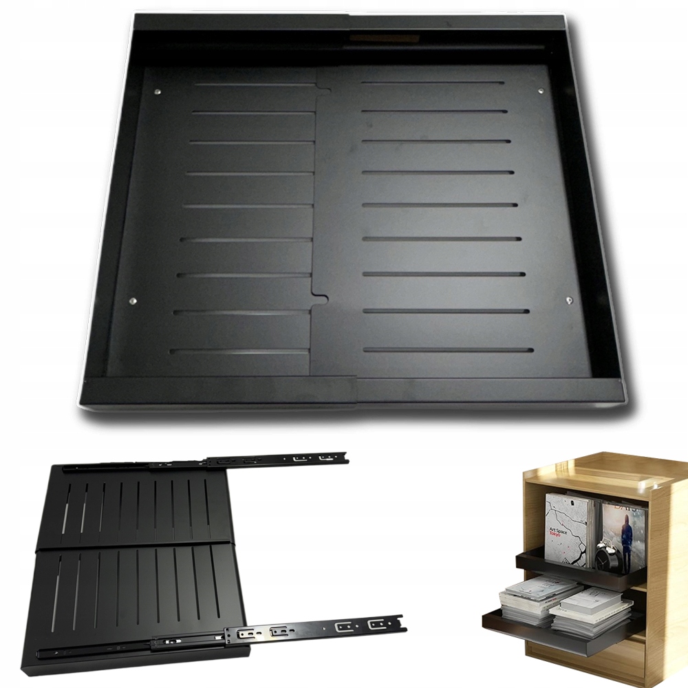 Šuplík teleskopická 30-50 cm Nastavitelná Výsuvná Kuchyňská police