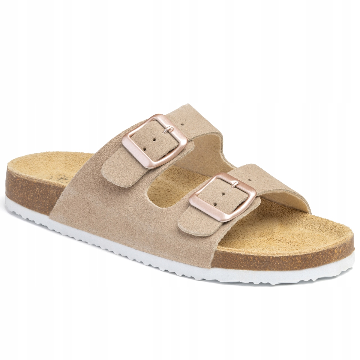 Nazouváky profilované Kožené pohodlné casual spona stabilní Wojtyłko 42