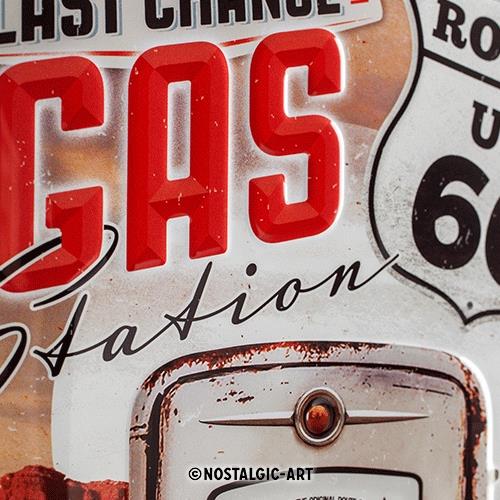 METALOWY PLAKAT BLACHA 3D 20x30cm ROUTE 66 PREZENT Producent Nostalgic Art