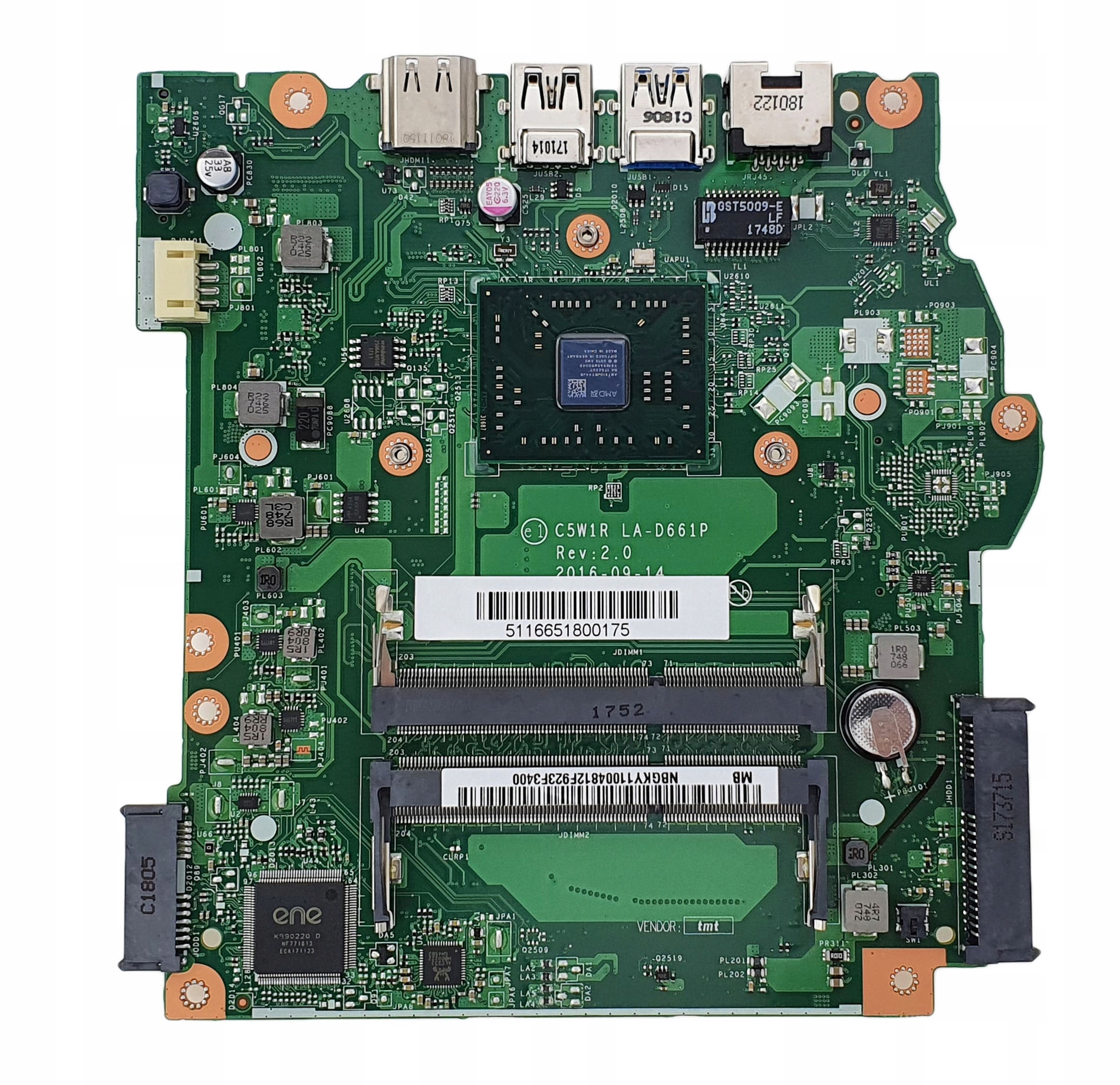 Nová Základní Deska Acer Aspire ES1-523 C5V1R LA-D661P