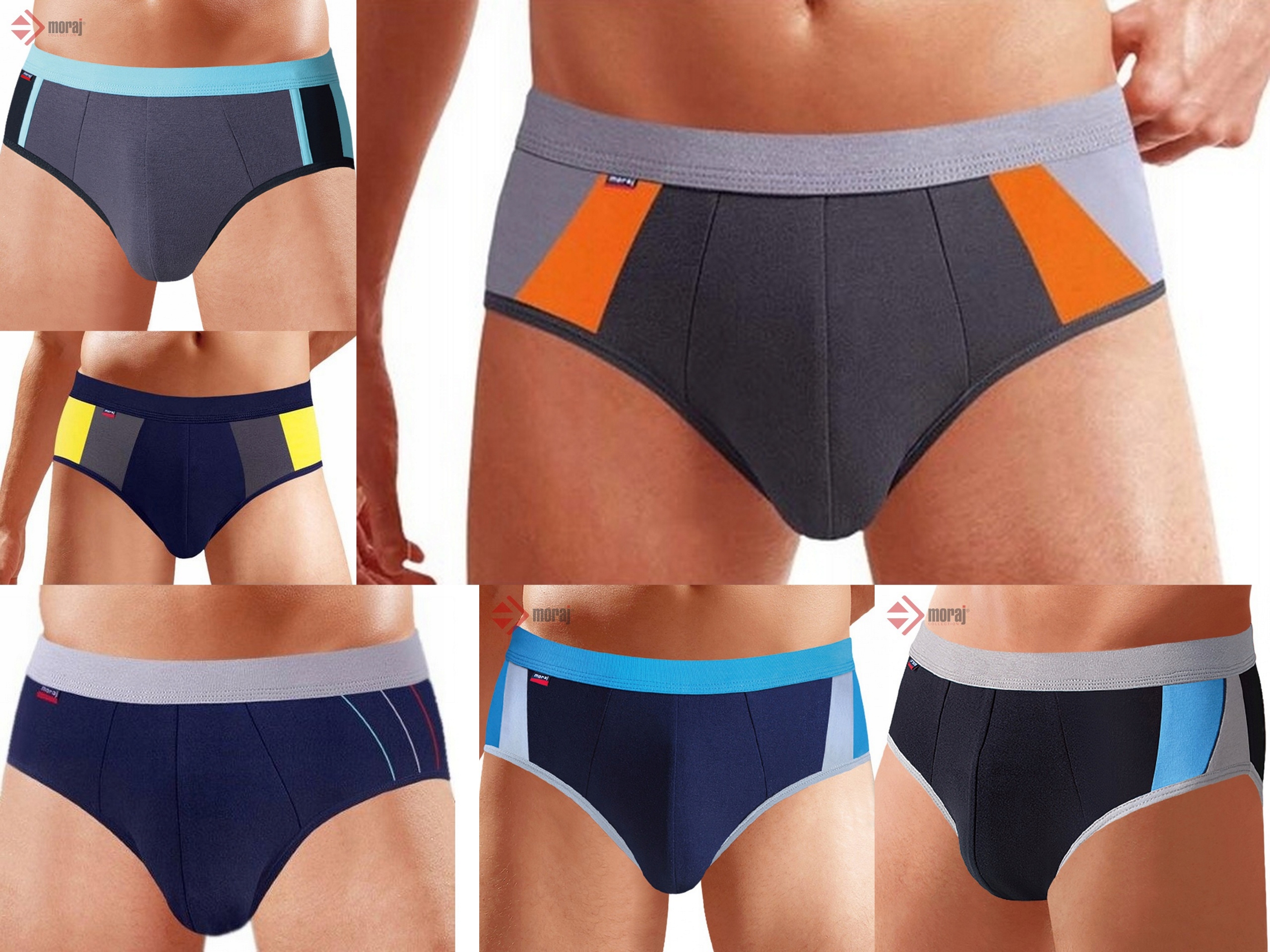 

6 x Slipy Męskie Moraj Bawełna M L XL 2XL 3XL
