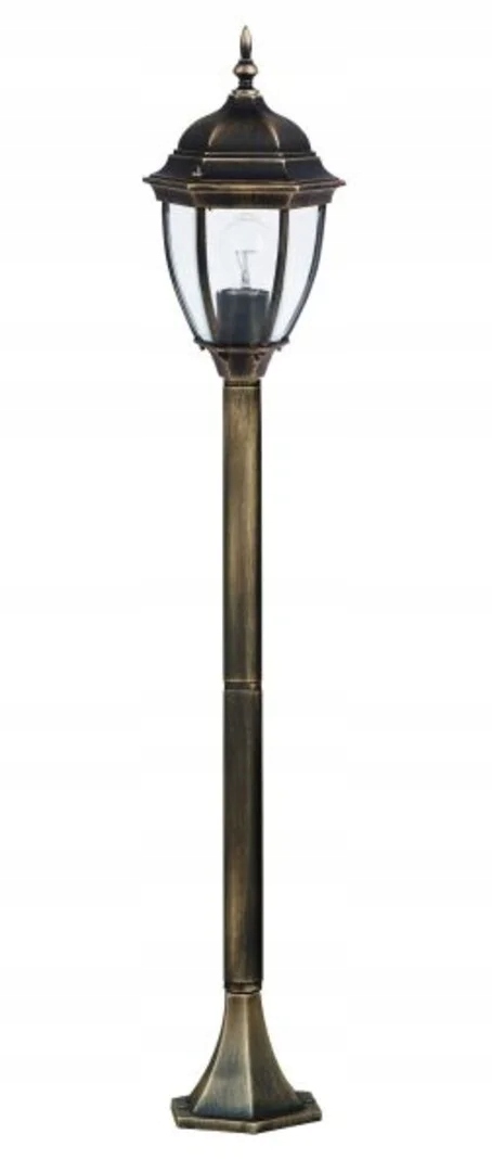 Klasická záhradná lampa 1xE27 Toronto starožitné zlato 8385 Rabalux
