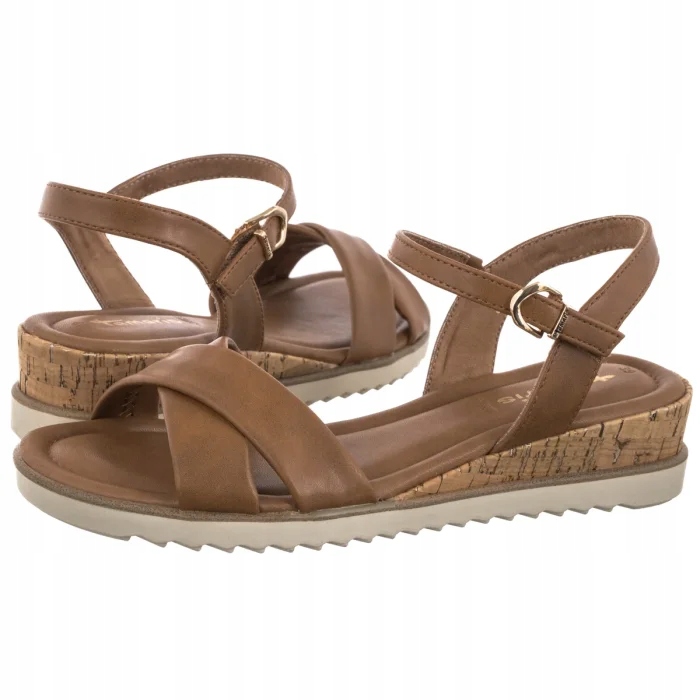 Boty Sandály Tamaris Koniakové 1-28106-42 305 Cognac Hnědé