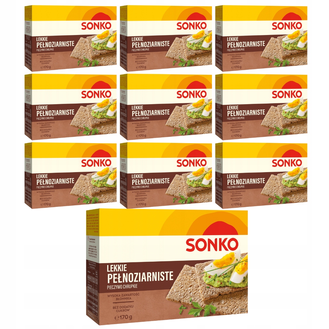 Levně Sonko Trvanlivé pečivo Light celozrnné 170 g (32 kusů) x 10 kusů