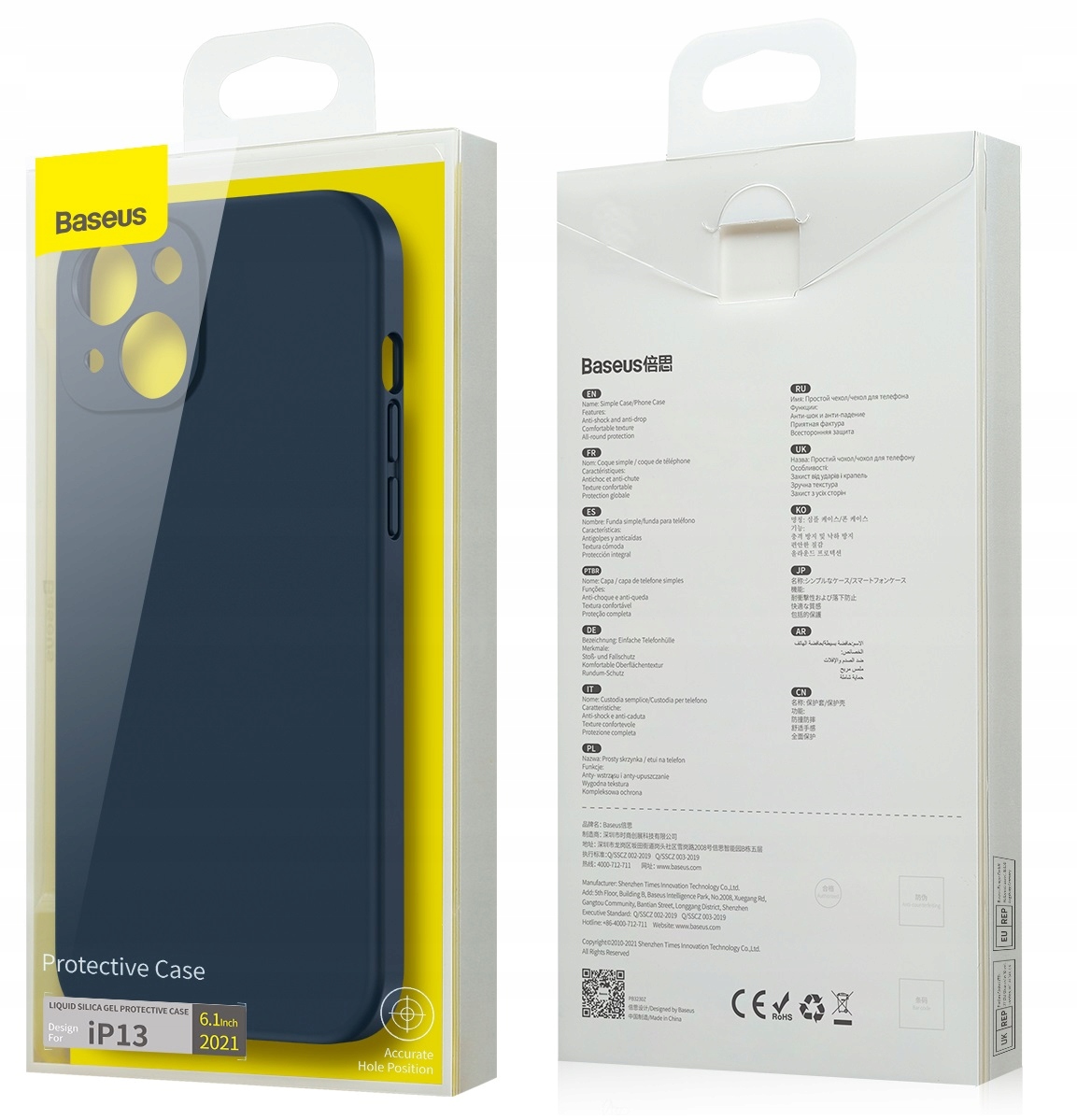 BASEUS SILIKONOWE MOCNE ETUI SLIM CASE OBUDOWA DO IPHONE 13 PRO MAX Funkcje pochłanianie wstrząsów