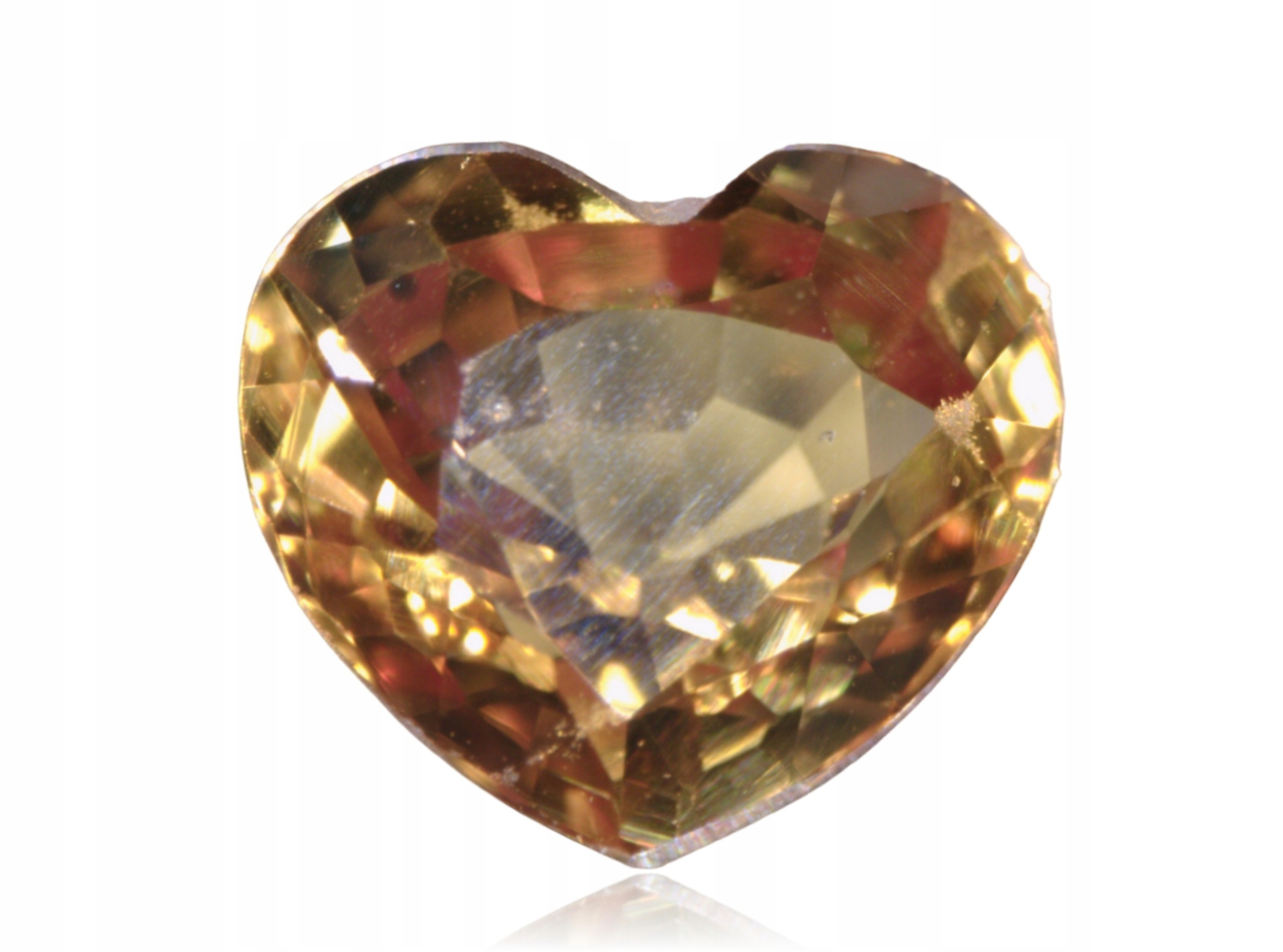 Safír 0.36ct Oranžové srdce eCertifikát Wbd