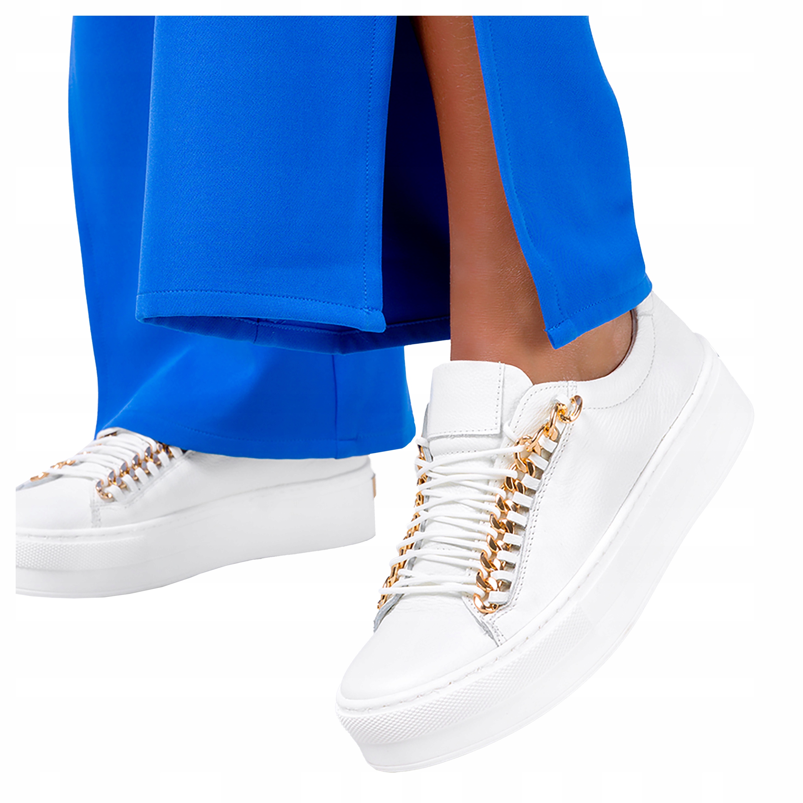 Tenisky Creepersy Kožené Nízké Řetízek Pl 36